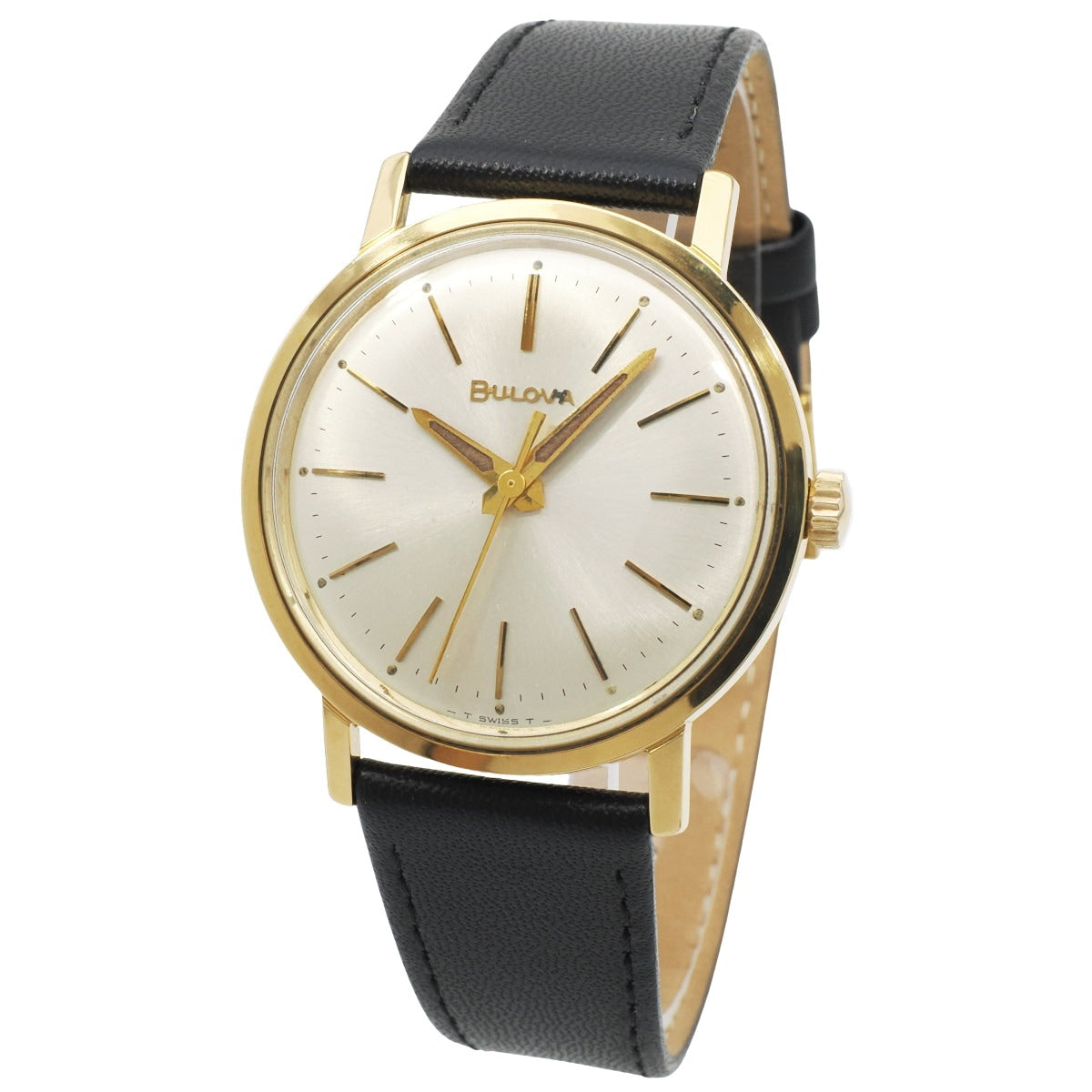 ブローバ 485-1 金メッキケース センターセコンド Cal.11ALC 17石 手巻 OH済 M8 1968年製 BULOVA