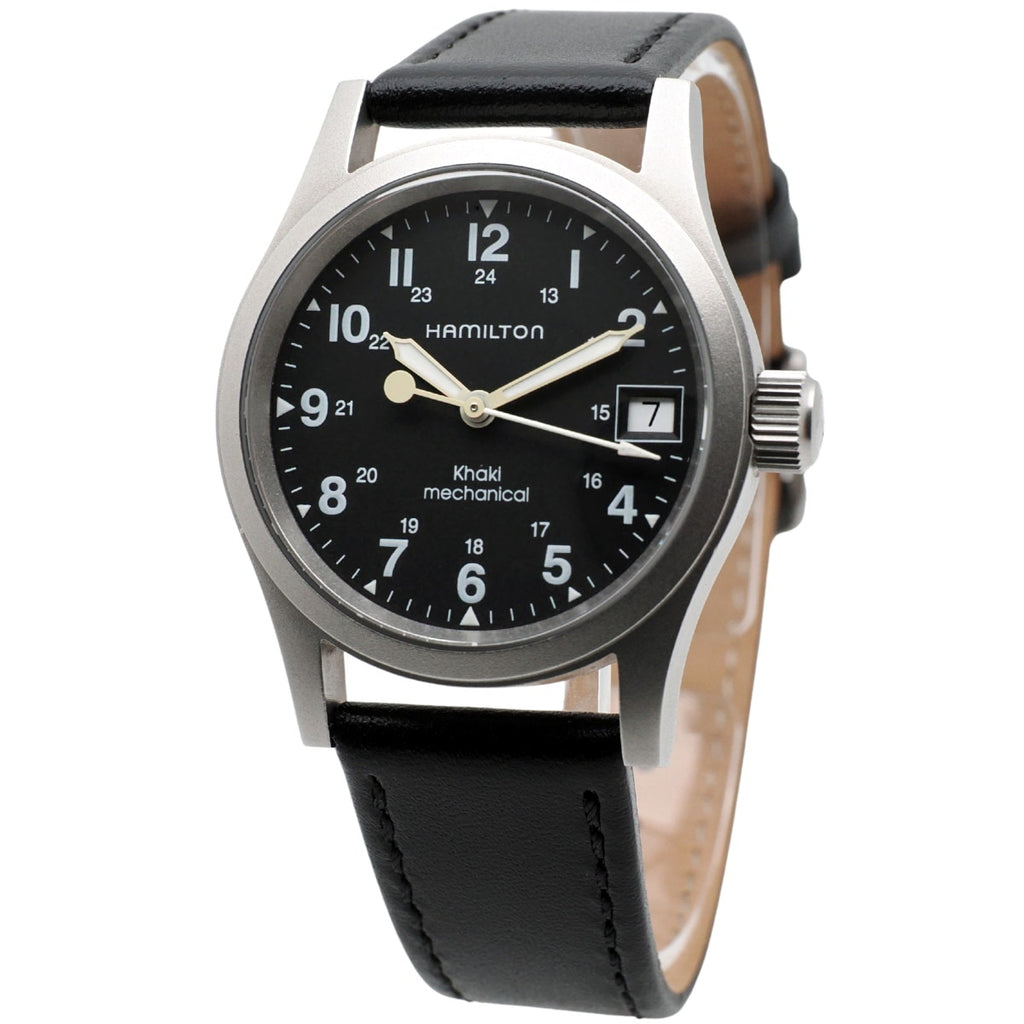 Hamilton Khaki Mechanical 33mm 000094 Black Dial Cal.2804-2 17 Jewels Hand-winding USED Hamilton