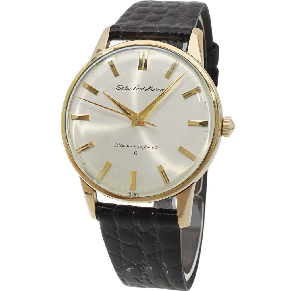 セイコー ロードマーベル 15023E 14金張り SD文字盤 23石 手巻 OH済 昭和37年/1962年製 Seiko