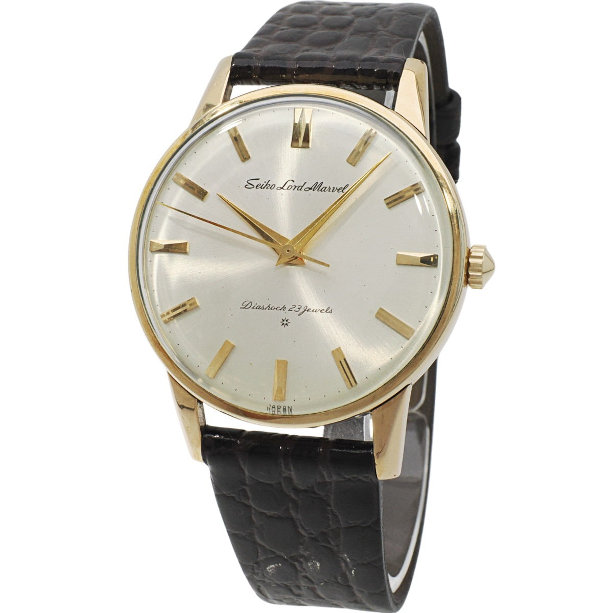 セイコー ロードマーベル 15023E 14金張り SD文字盤 23石 手巻 OH済 昭和37年/1962年製 Seiko