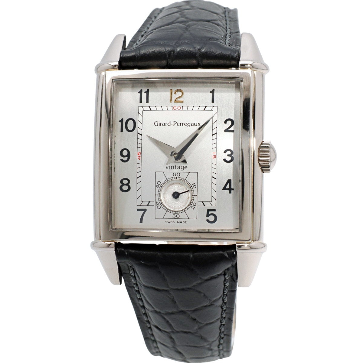 ジラールペルゴ ヴィンテージ1945 K18WG（ホワイトゴールド） Ref.2595 Cal.2300-519 手巻 OH済 USED Girard Perregaux