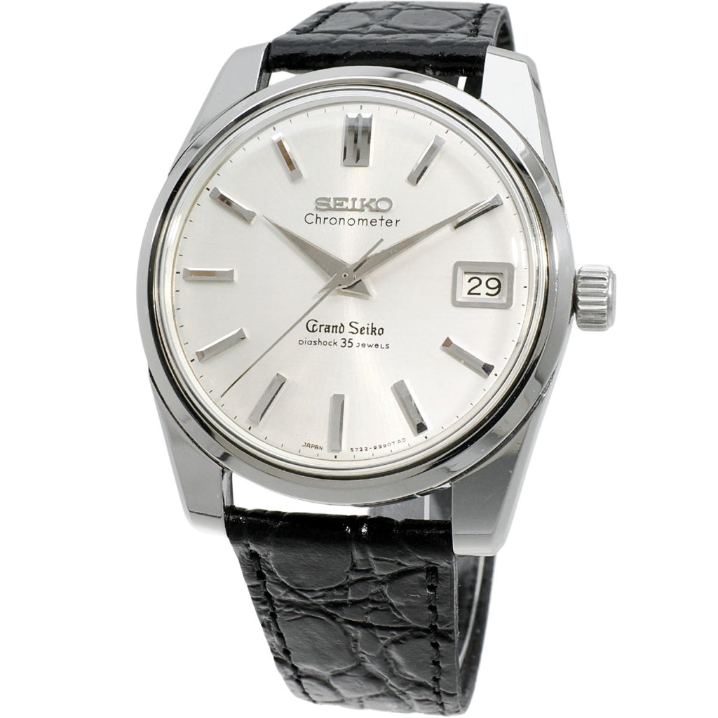 グランドセイコー セカンドモデル 5722-9990 ライオンメダリオン W SEIKOリューズ 手巻 OH済 昭和40年/1965年製