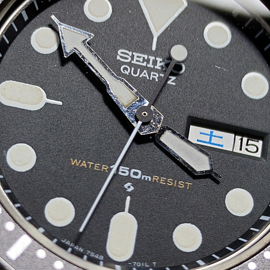 セイコー ダイバー 150m 7548-7000 黒文字盤 クオーツ 1982年製 Seiko