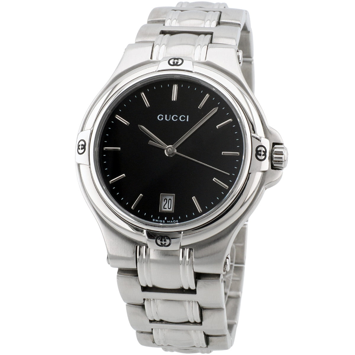 GUCCI 9040M 35mm Men's Black Dial Quartz 2000s USED
