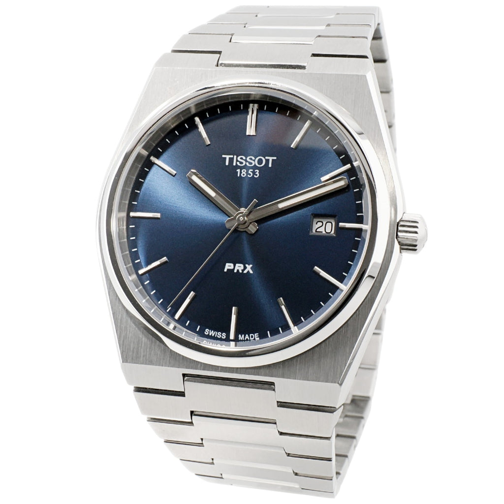ティソ PRX 40mm ブルー文字盤 (T137.410.11.041.00) クォーツ 2021年購入品 USED