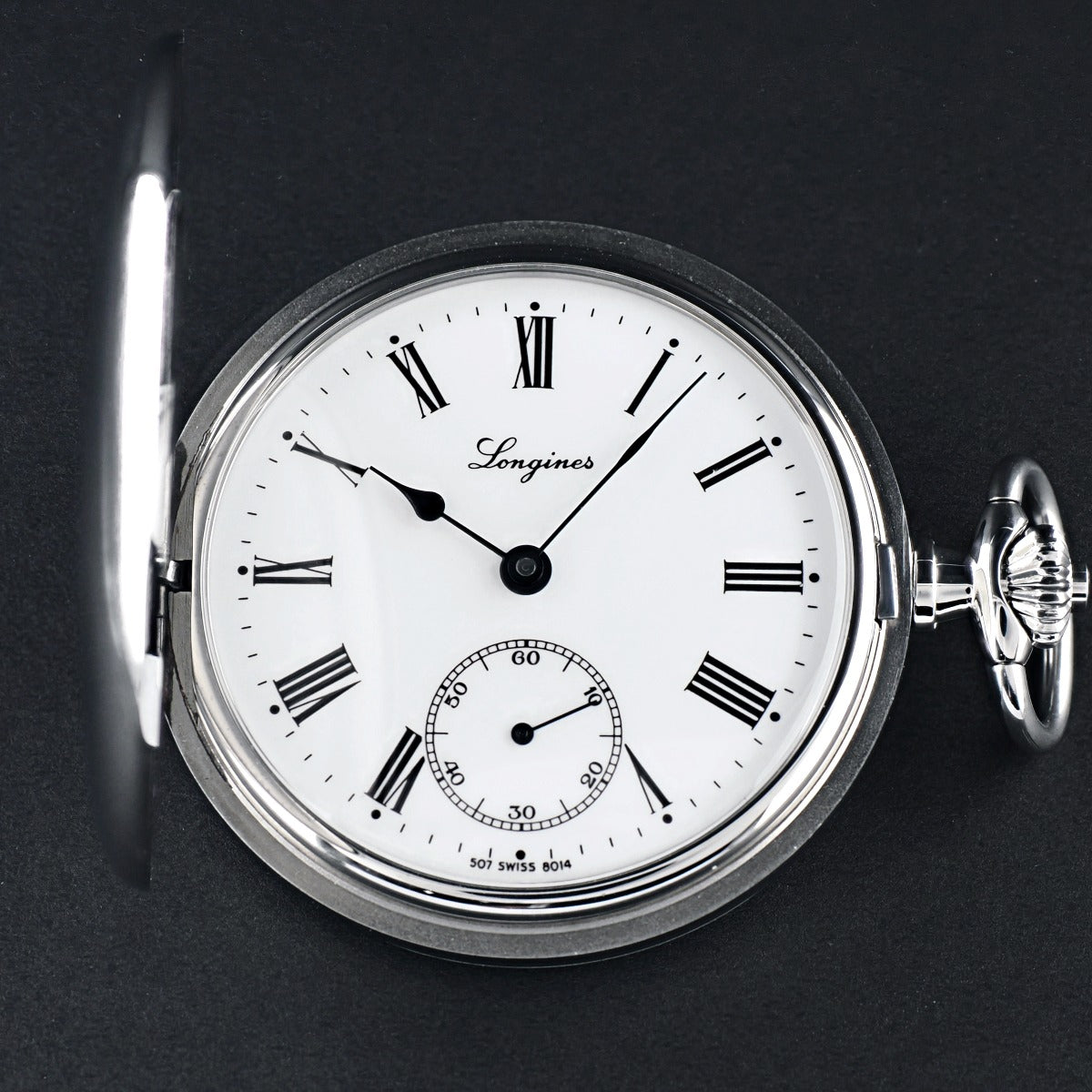 Longines Heritage Collection Pocket Watch L7.012.4.21.1 c. 2007 Unitas 6498 Hand-Wound Serviced USED Longines