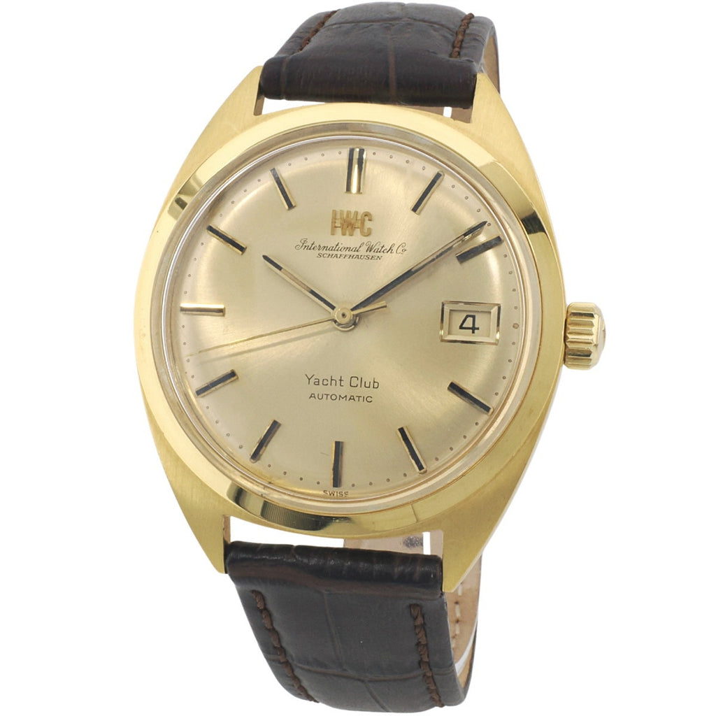 【スイス本国IWC真正品証明書付】IWC ヨットクラブ 14KYG/SS Ref.1911(R911A) Cal.8541B 1969年製 OH済