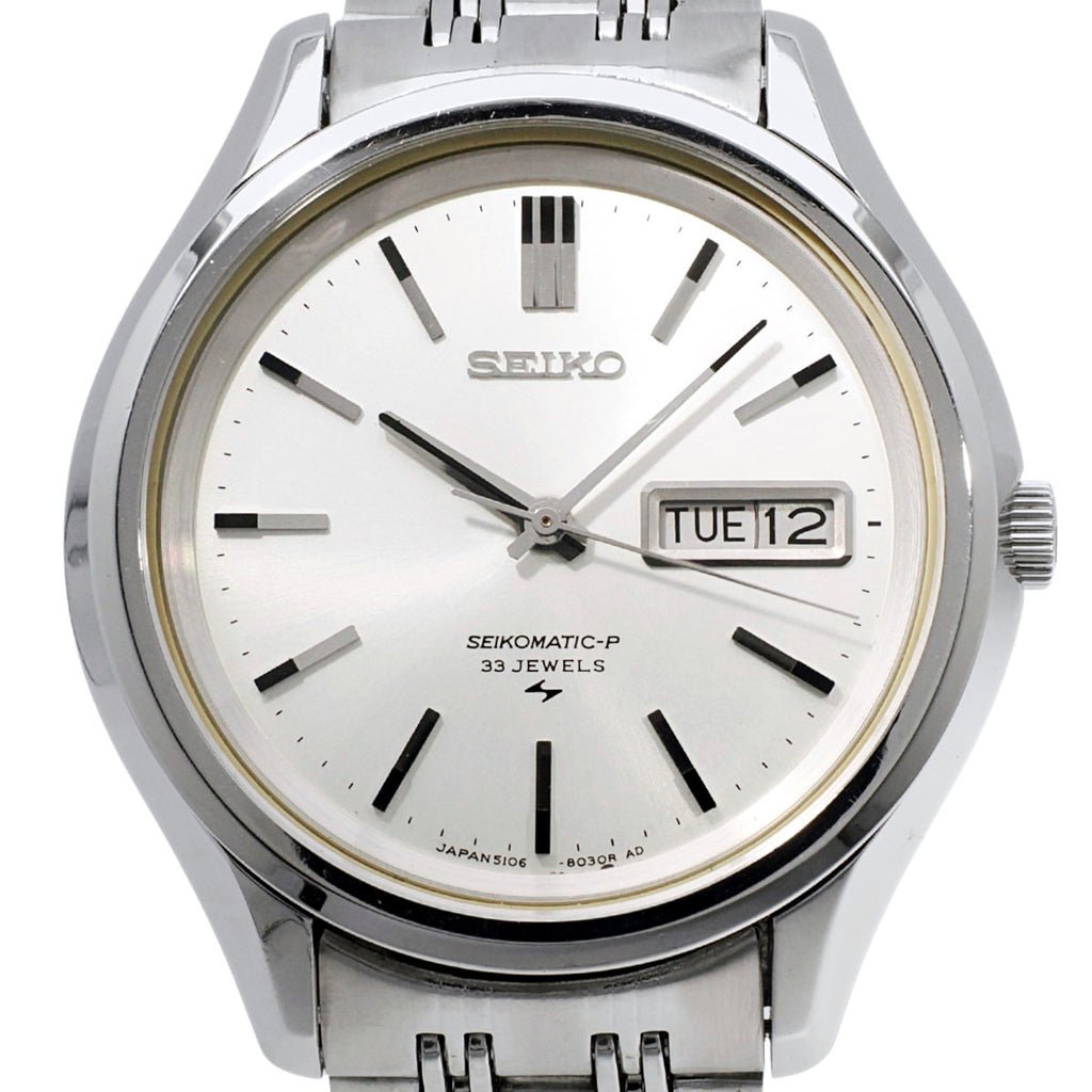 セイコー マチックP 33石 5106-8020 純正ブレスレット プッシュリューズ 自動巻 OH済 1968年製（昭和43年）