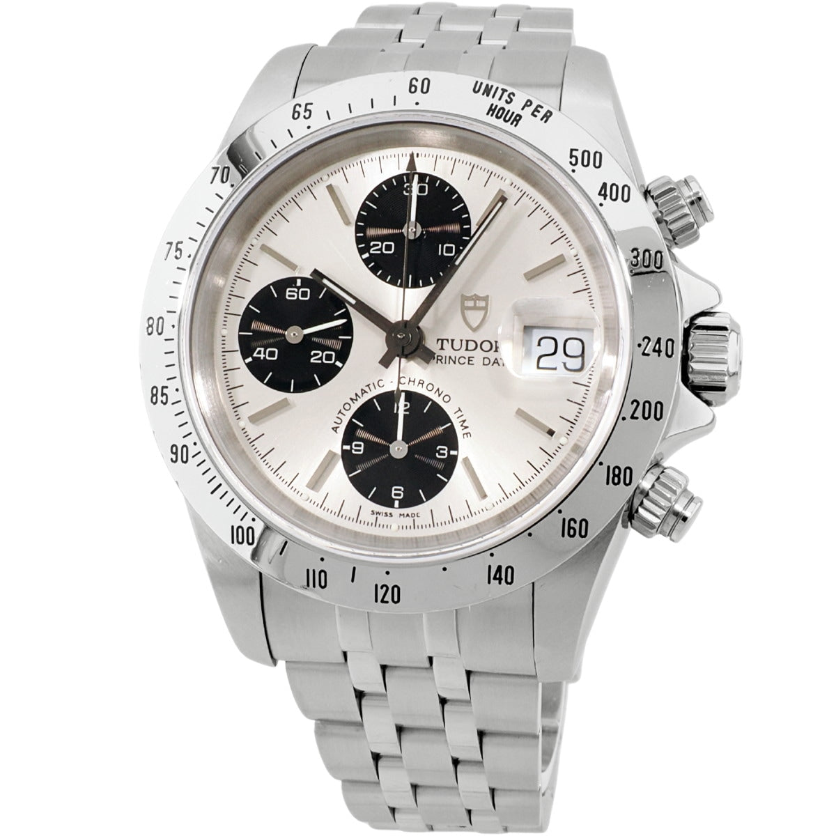 [Jan. 2026 Rolex Overhaul Completed / Over 170k JPY] Tudor 79280 Chrono Time Non-Tiger Panda with 1999 Original Guarantee and Box