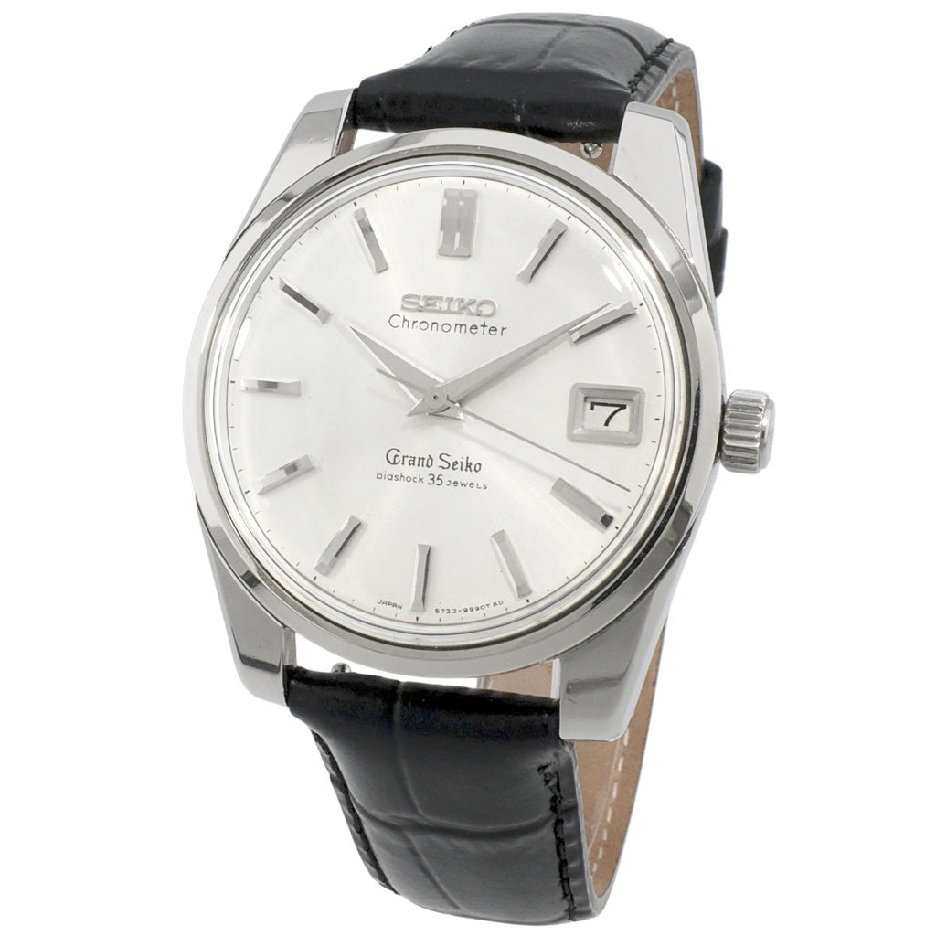 Grand Seiko Second Model 5722-9990 Lion Medallion, W-logo SEIKO crown, manual wind, serviced, manufactured in 1965 (Showa 40)
