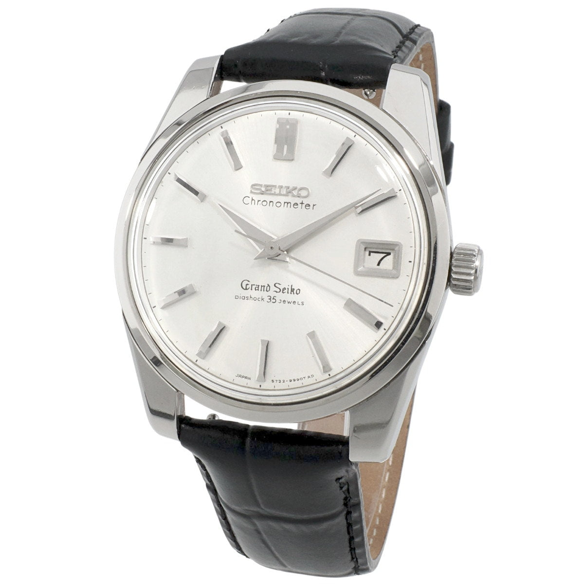 Grand Seiko Second Model 5722-9990 Lion Medallion, W-logo SEIKO crown, manual wind, serviced, manufactured in 1965 (Showa 40)
