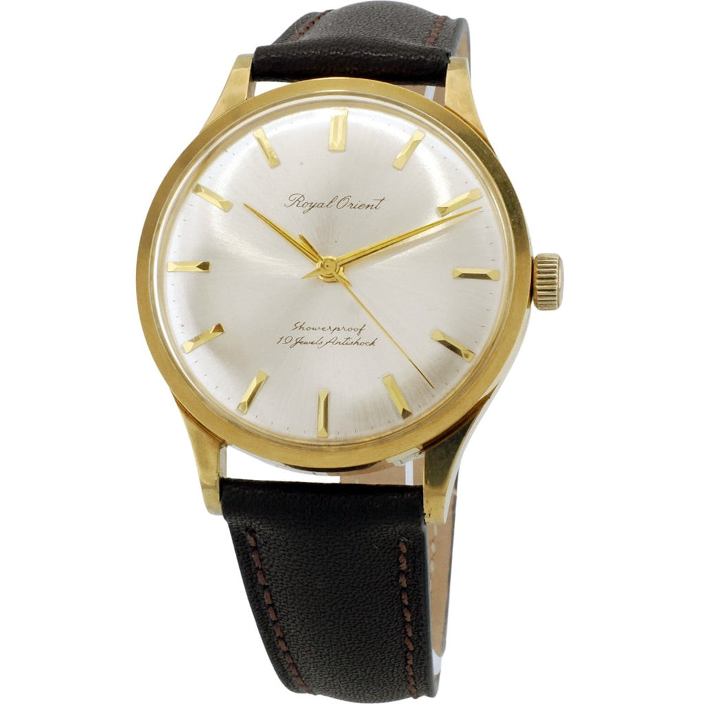 ロイヤルオリエント シャワープルーフ Ref.T92060 金メッキ/ステンレス 19石 手巻 OH済 1960年代