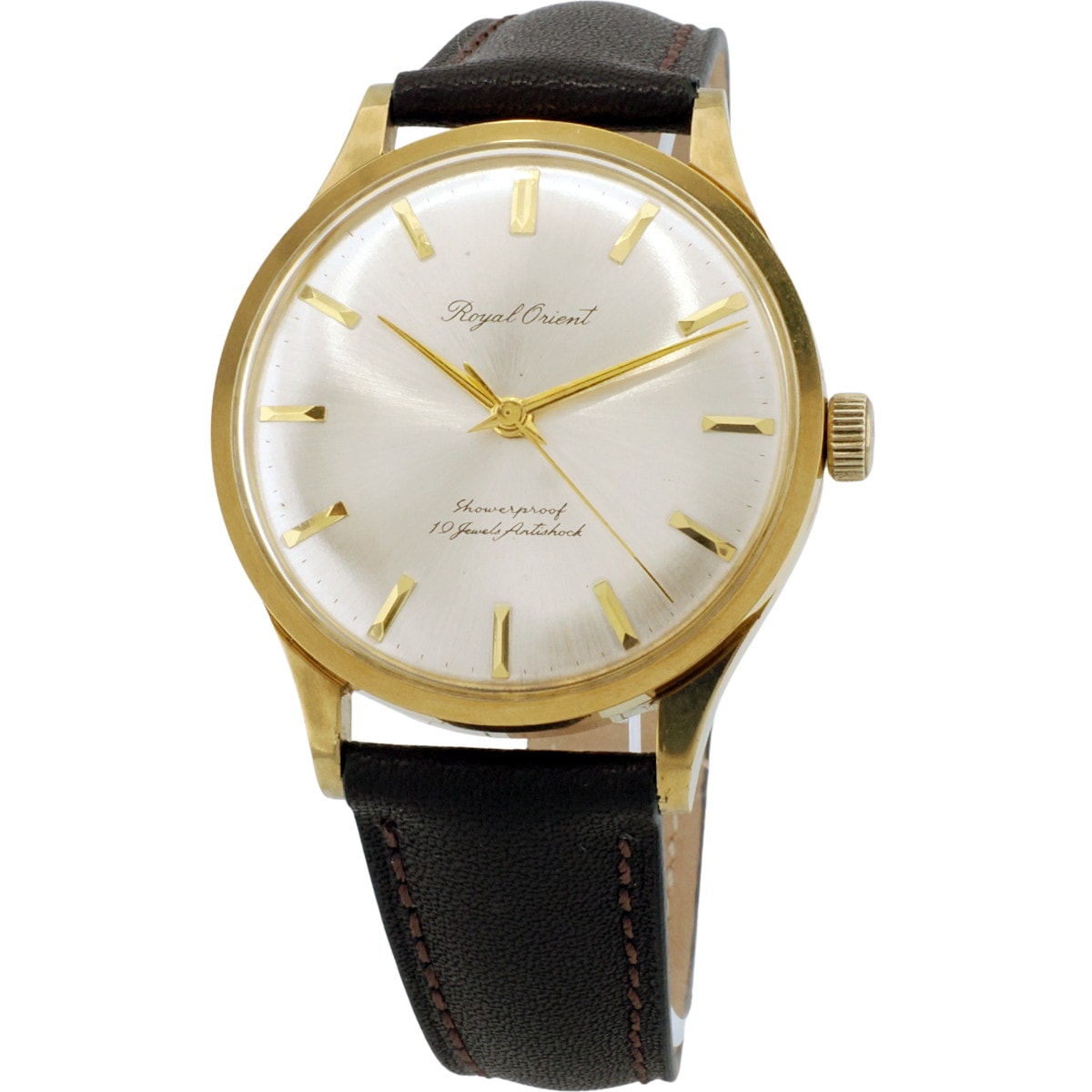 ロイヤルオリエント シャワープルーフ Ref.T92060 金メッキ/ステンレス 19石 手巻 OH済 1960年代