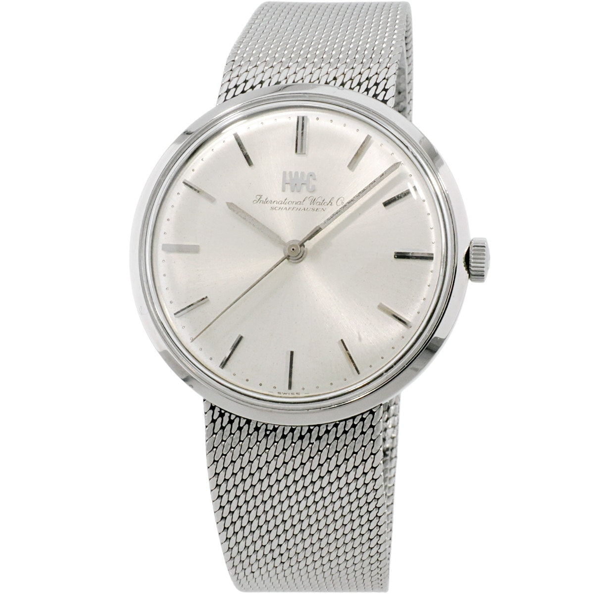 IWC Ref.2400 純正メッシュブレスレット Cal.403 手巻き OH済 1973年製