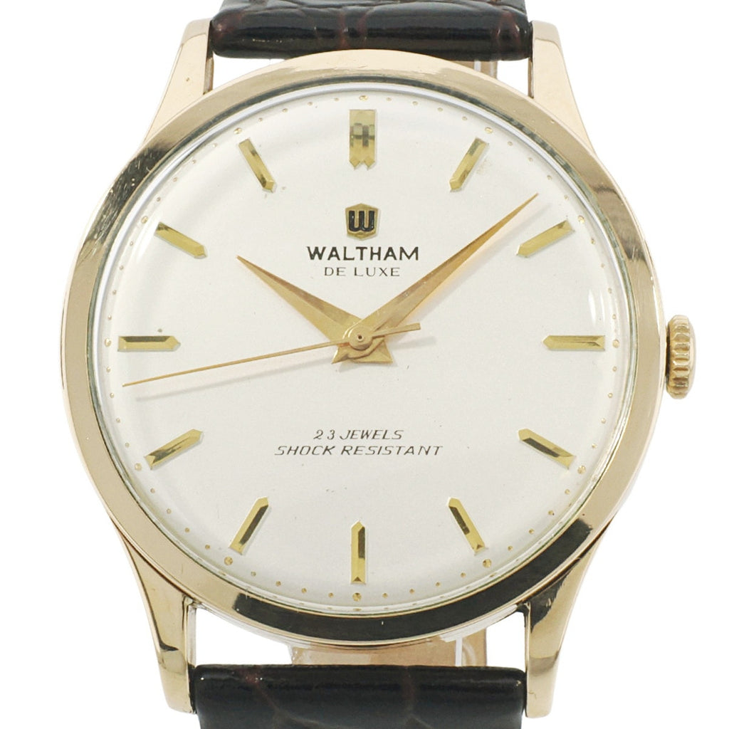 Waltham De Luxe 14KGF Gold-Filled, 23 Jewels, Rose Gold Movement, AS Cal. 1506/1507, Manual Wind, Overhauled, 1960s