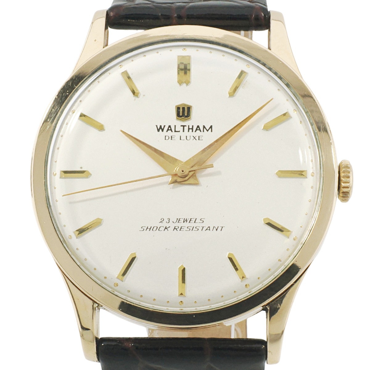 Waltham De Luxe 14KGF Gold-Filled, 23 Jewels, Rose Gold Movement, AS Cal. 1506/1507, Manual Wind, Overhauled, 1960s