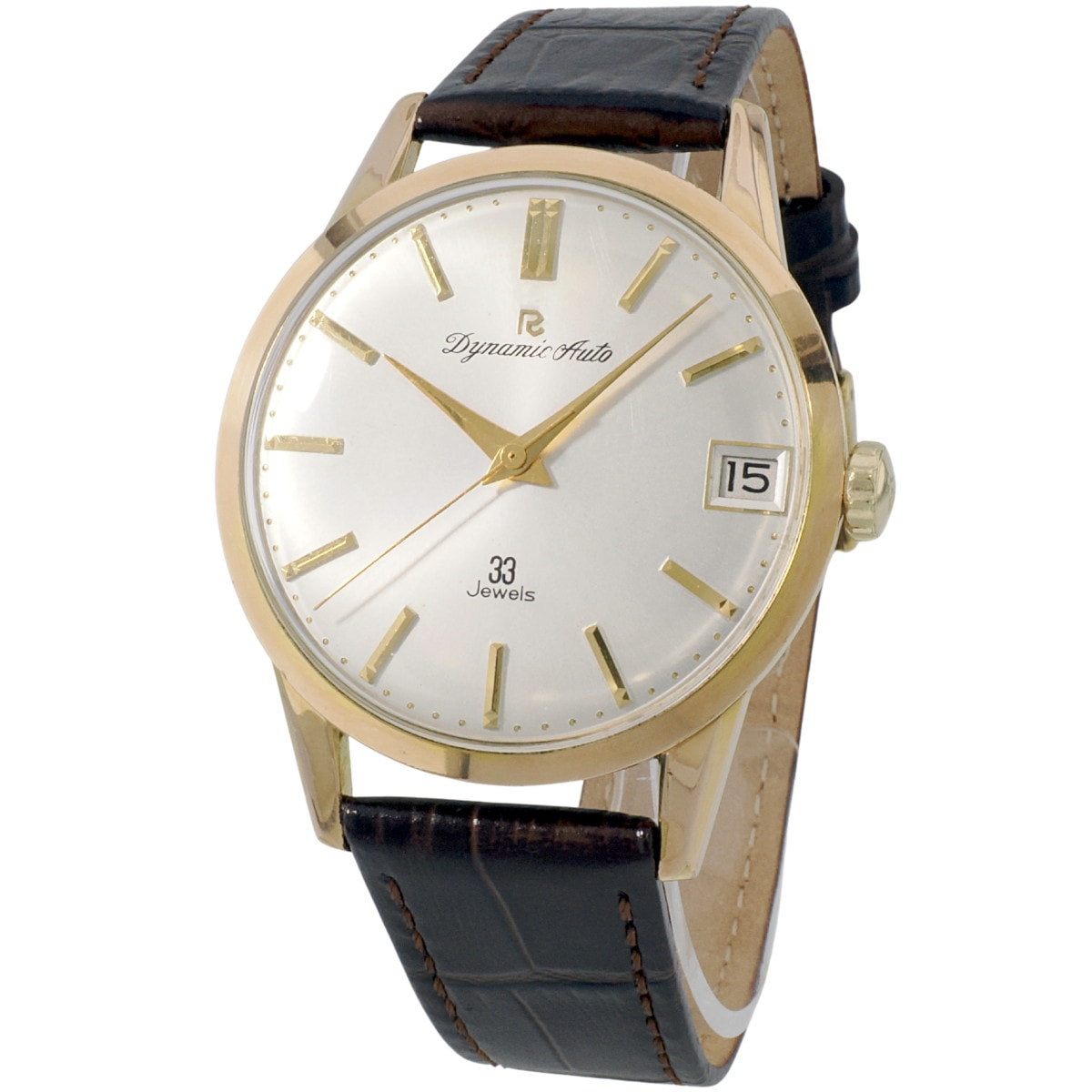 Ricoh Dynamic Auto Ref. 57106 Gold-Plated 33 Jewels Automatic, Serviced, 1960s