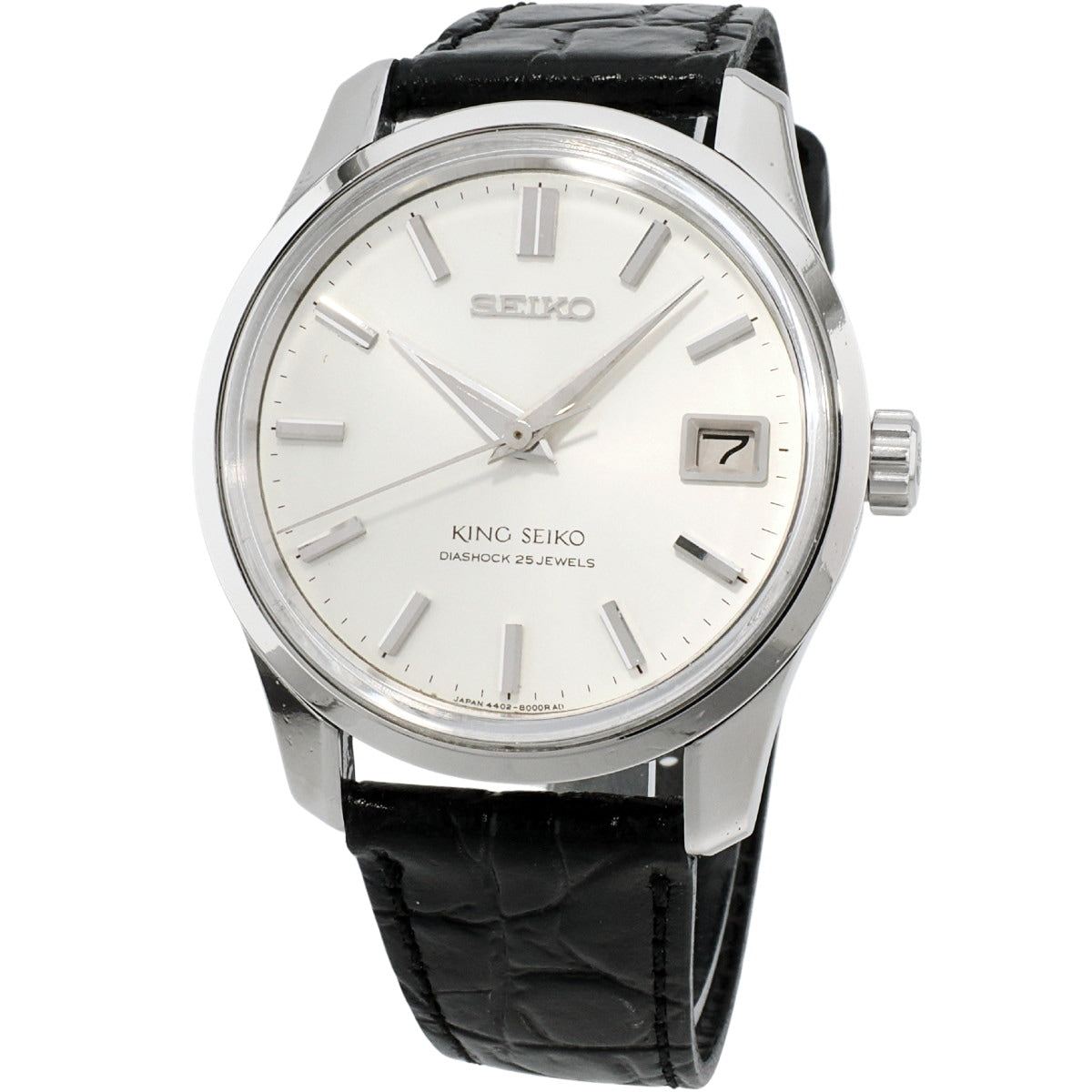 King Seiko 4402-8000 44KS Date, Early Model, Shield Medallion, Manufactured 1966, Overhauled, Manual Winding