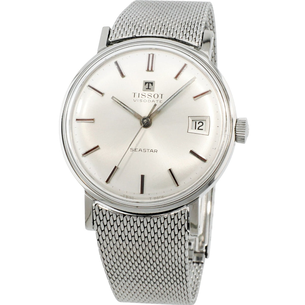 TISSOT シースター ヴィソデイト 42520 41520 純正メッシュブレス Cal.782-1 手巻 OH済 1969年製 ティソ