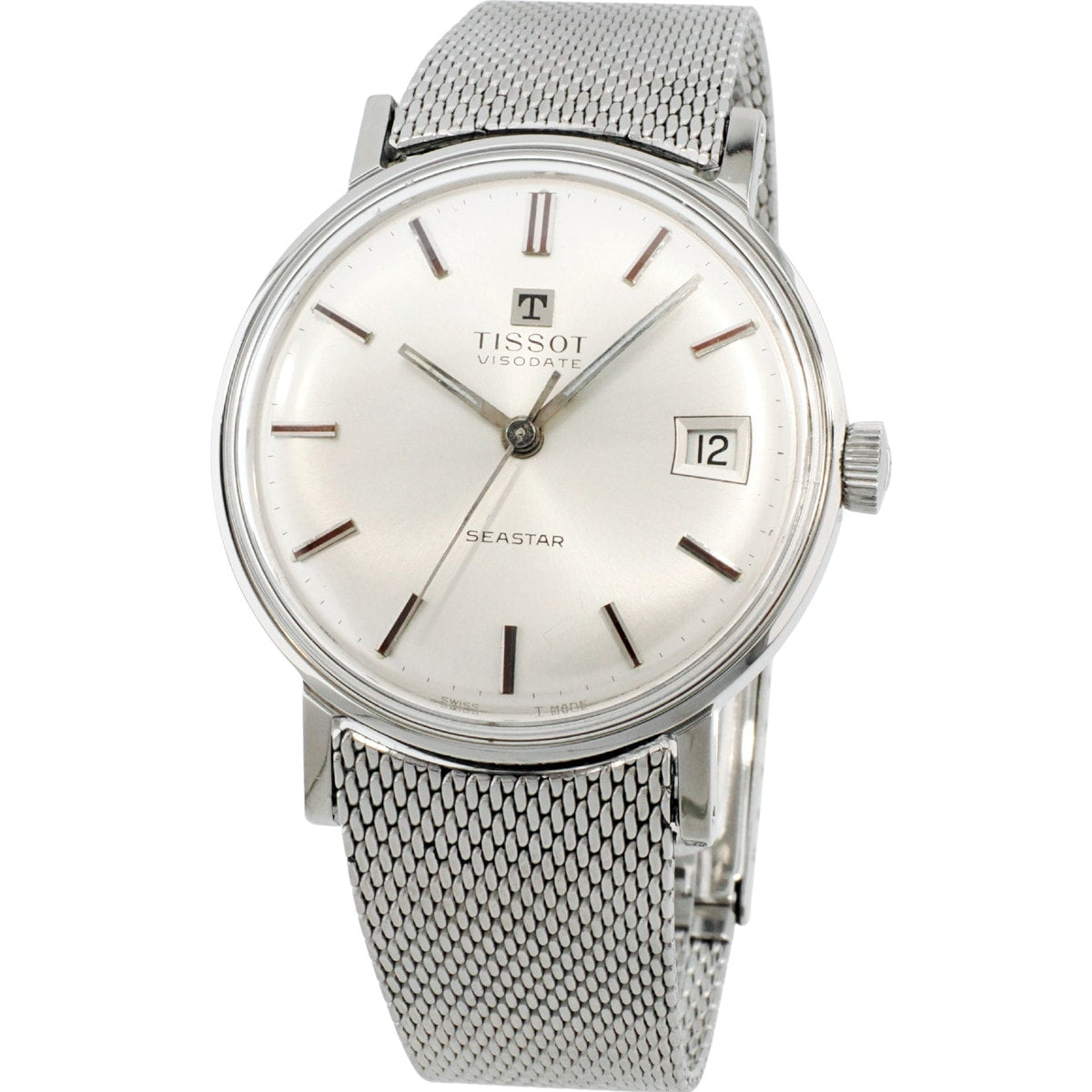 Tissot Seastar Visodate 42520 41520 Original Mesh Bracelet Cal.782-1 Hand-wound Overhauled 1969 Tissot