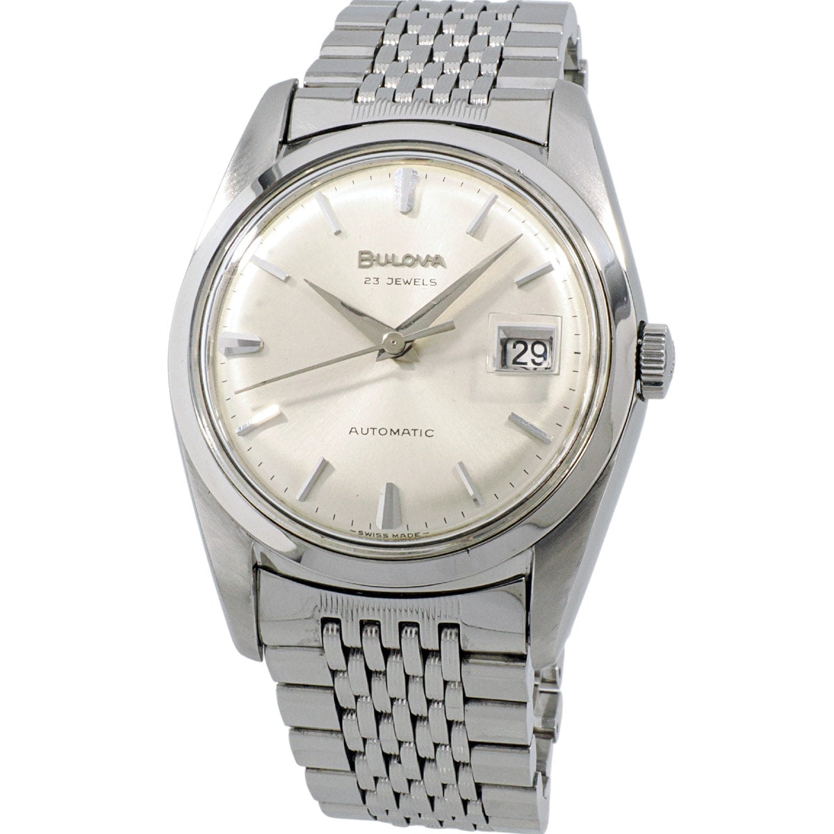 BULOVA Ref.394-3 Original Bracelet 23 Jewels Cal.11BLACD Automatic Serviced M9 1969 BULOVA