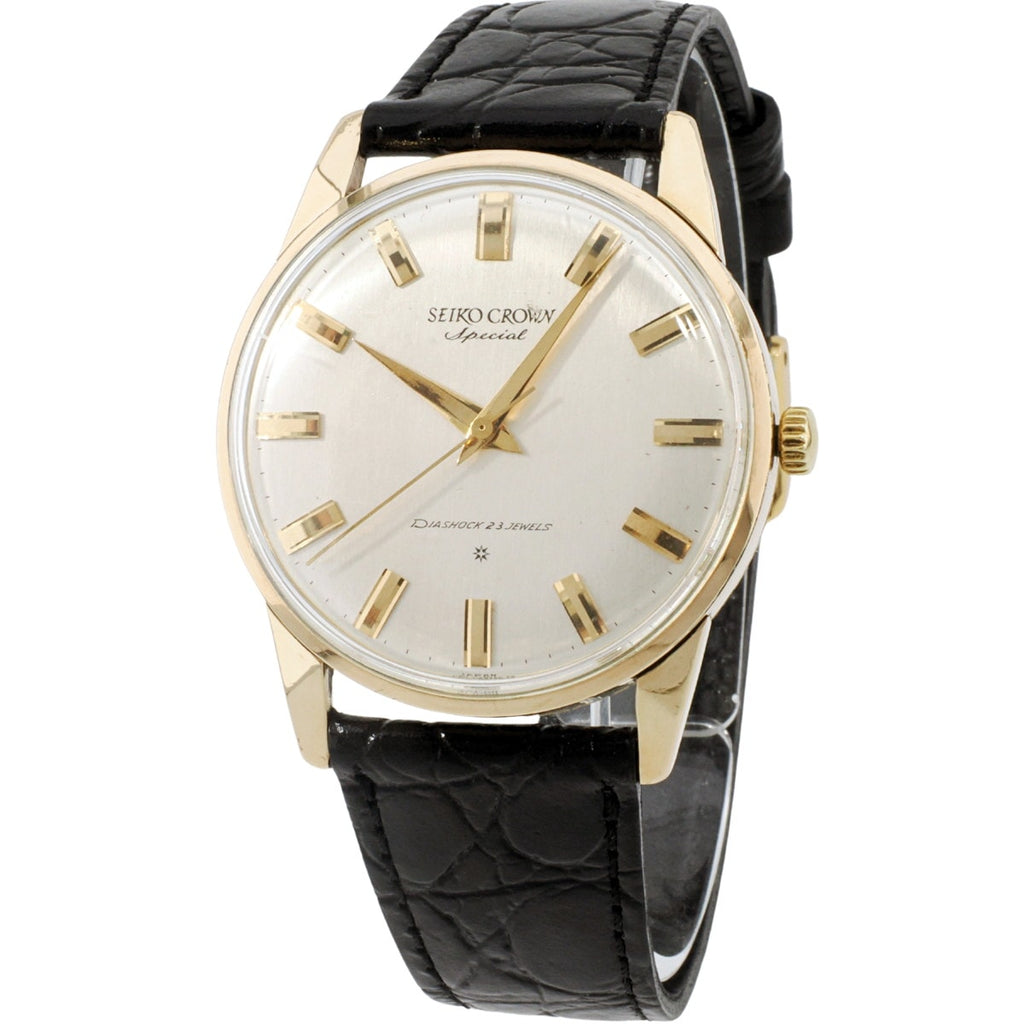 Seiko Crown Special Gold-Filled J14100 SD Dial Cal.341 Manual-Wind, Serviced, Made in 1961 (Showa 36)