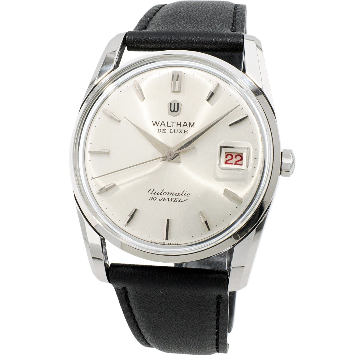 Waltham De Luxe 30 Jewels, Red Gold Movement (ETA 1700/01), Automatic, Serviced, 1960s