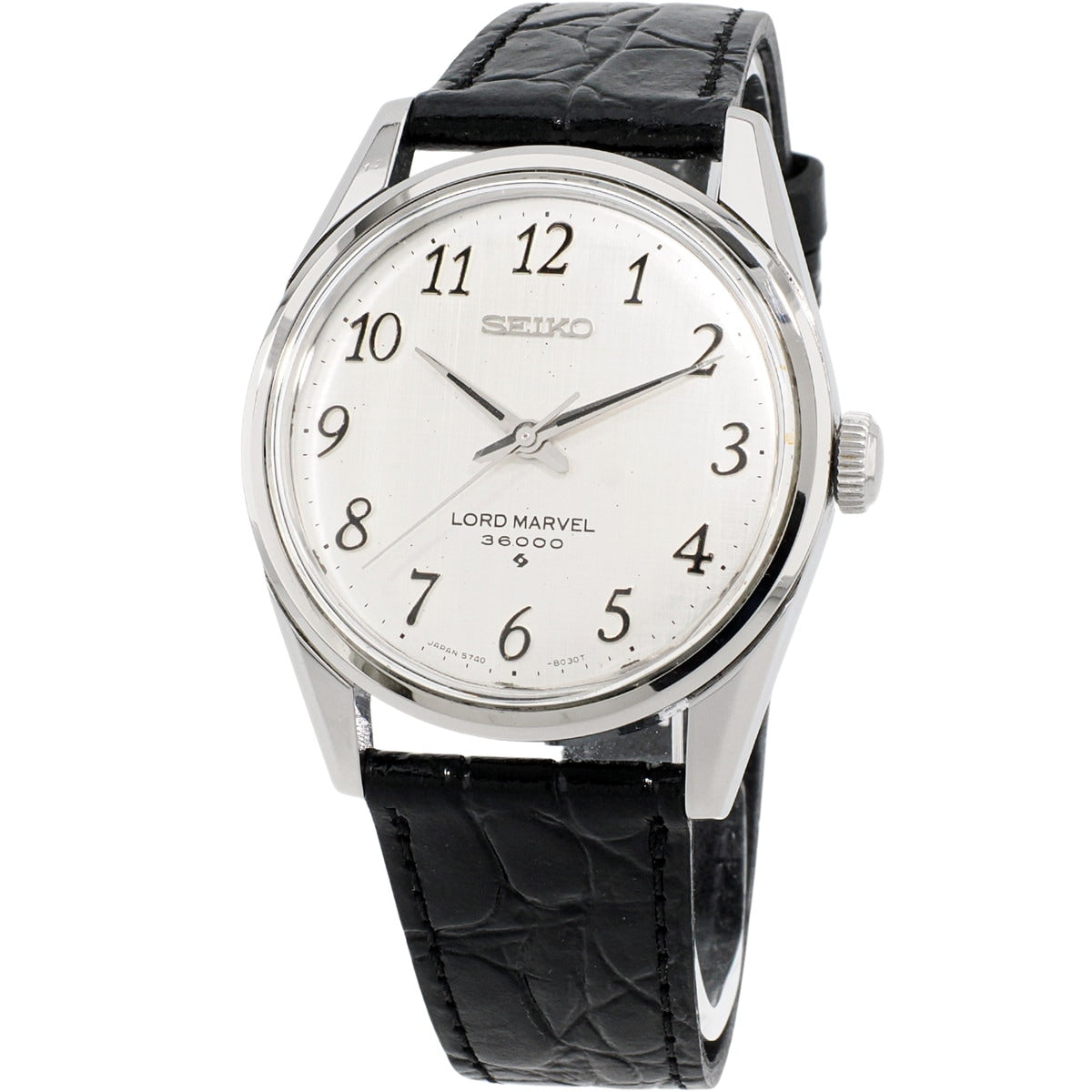 Seiko Lord Marvel 36000 5740-8000, Silk Dial, Arabic Numerals, Manual-Wind, Hi-Beat (10 vibrations), Serviced, Manufactured in 1975 (Showa 50)