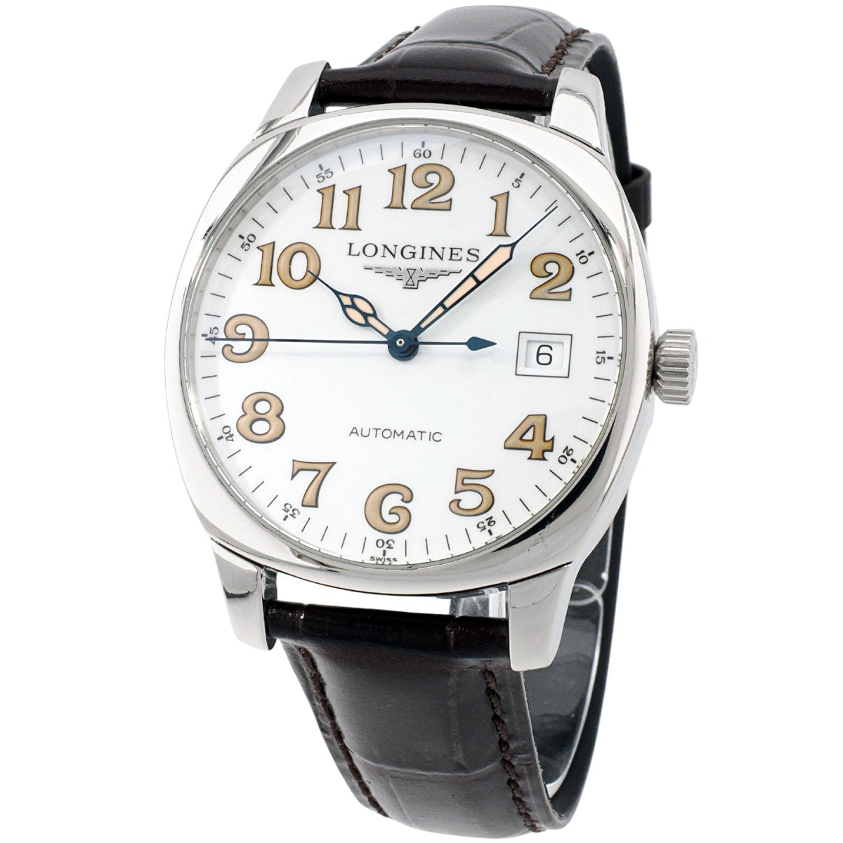Longines Spirit Ref.L2.699.4, white dial, Cal.L619.2 (ETA2892A2) automatic, serviced, original buckle, pre-owned