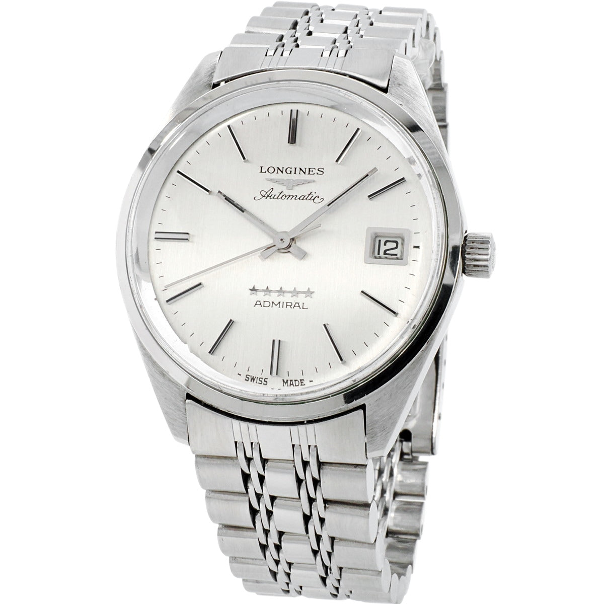 Longines Admiral 5 Star Ref.8336-6, original bracelet, Cal.506 automatic, serviced, 1974.