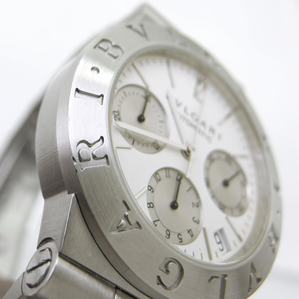 BVLGARI Diagono Sport Chronograph CH35S Stainless Steel Bracelet Automatic, Overhauled, Circa 2000, USED