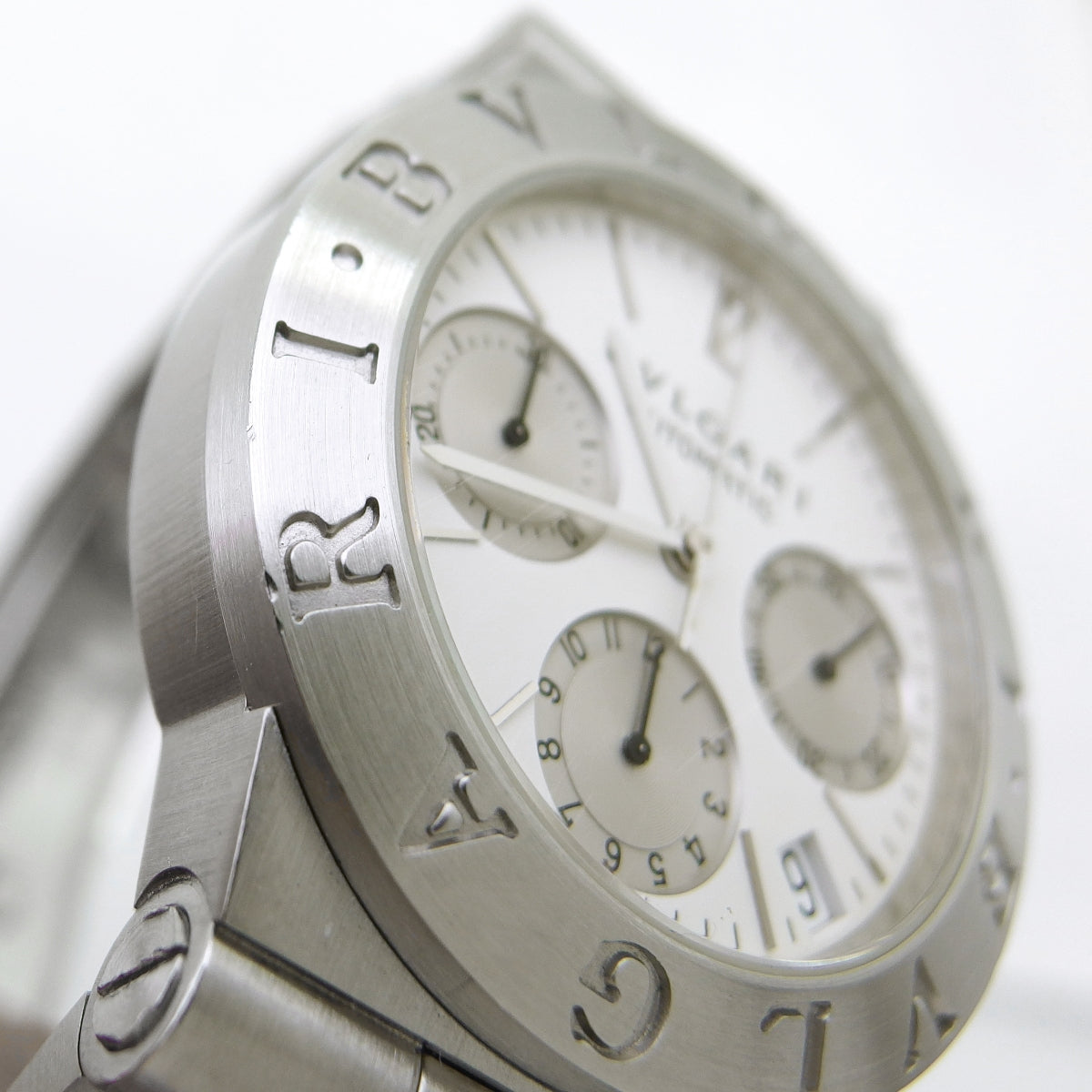 BVLGARI Diagono Sport Chronograph CH35S Stainless Steel Bracelet Automatic, Overhauled, Circa 2000, USED