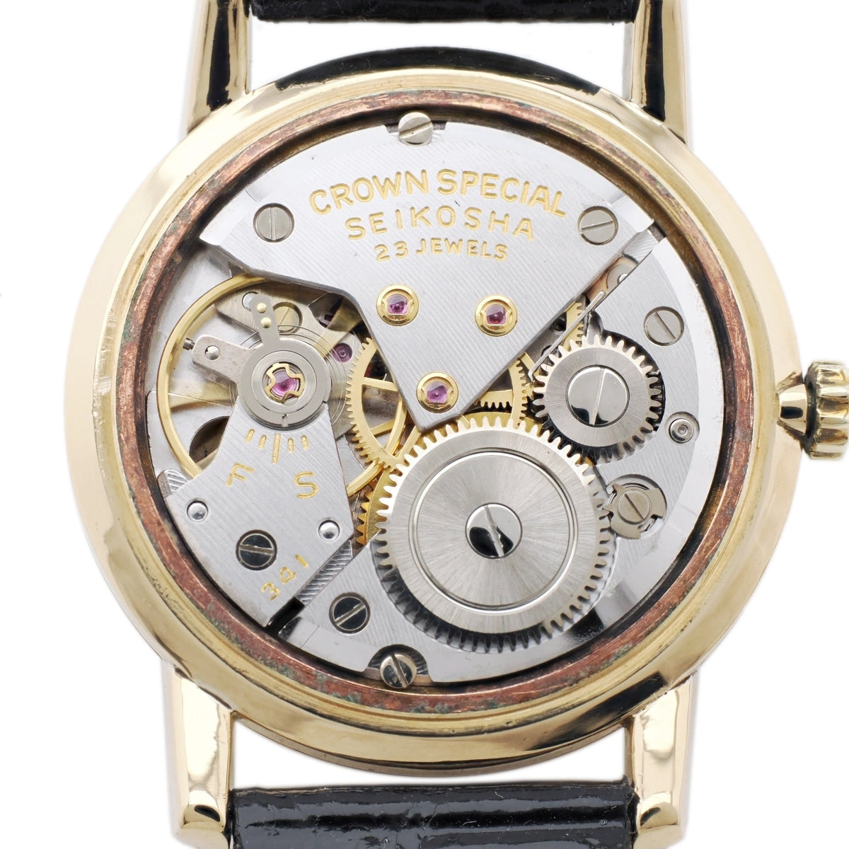 Seiko Crown Special 18K Solid Gold Ref. 70198 Cal. 341 23 Jewels Hand-wound Overhauled, Made in 1964