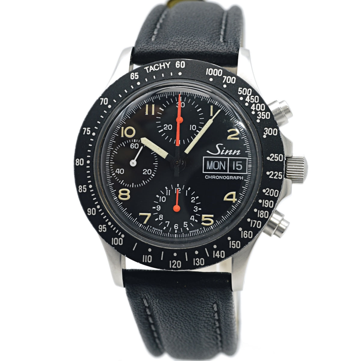 Sinn 256T Chronograph Day-Date ETA 7750 25 Jewels Automatic OH Serviced USED