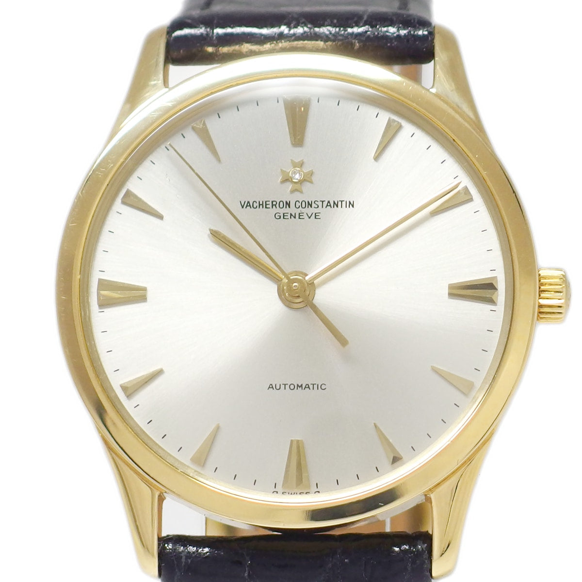 バセロンコンスタンチン Ref.46010 1Pダイヤ 18KYG／金無垢ケース 33石 Cal.1124/1 自動巻 OH済 1990年代 USED
