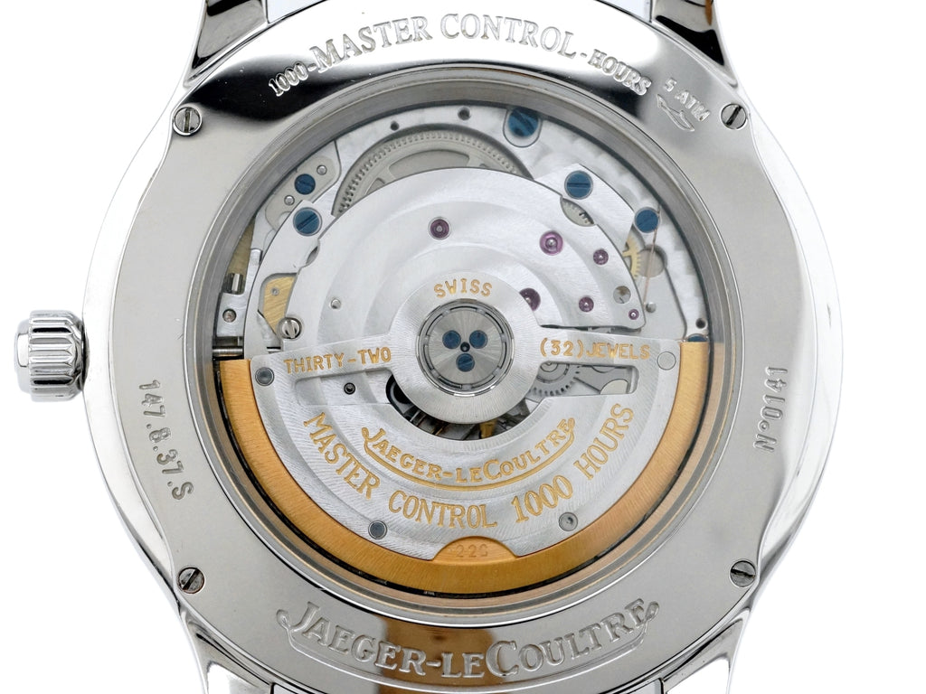 Jaeger-LeCoultre Master Control Q1398420 147.8.37.S Automatic Movement, Original Deployant Buckle, Overhauled, Purchased in 2006, USED