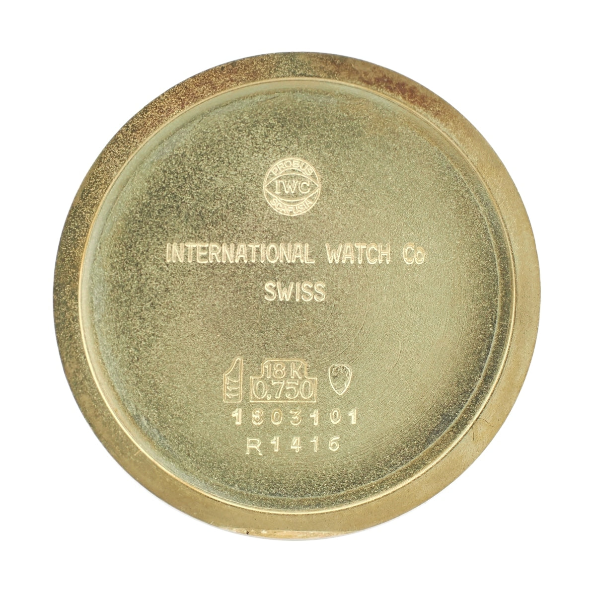 IWC 18K Solid Gold Ref. 1416 Roman Index Cal. 422 Hand-wound, Overhauled, Manufactured in 1966