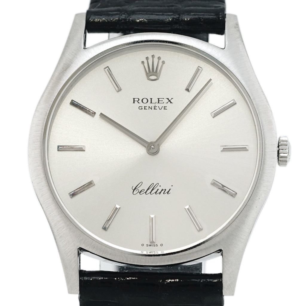 ロレックス チェリーニ Ref.3804 18Kホワイトゴールド Cal.1601 手巻 OH済 純正尾錠 1974年製 Rolex