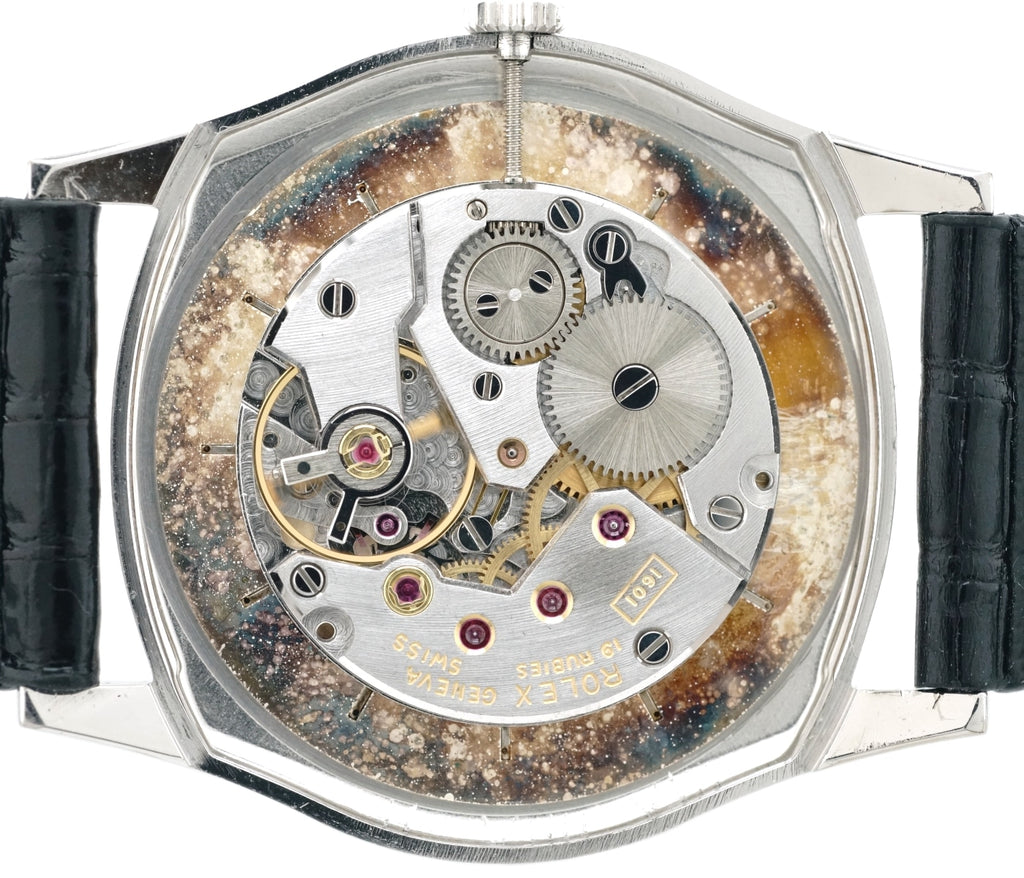 ロレックス チェリーニ Ref.3804 18Kホワイトゴールド Cal.1601 手巻 OH済 純正尾錠 1974年製 Rolex