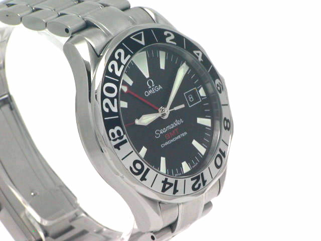 オメガ シーマスターGMT ジェリーロペスモデル 2536-50 自動巻 OH済 USED