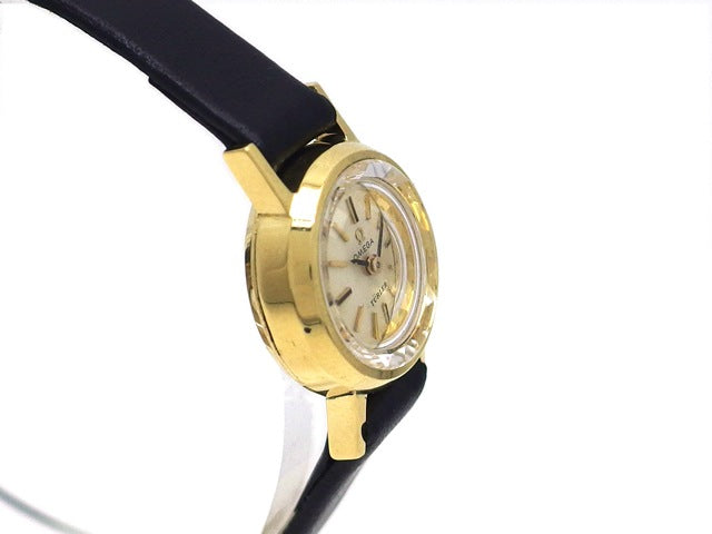 オメガ チューラーWネーム 511180 プリズム風防 18K 手巻 レディース OH済 1965年製