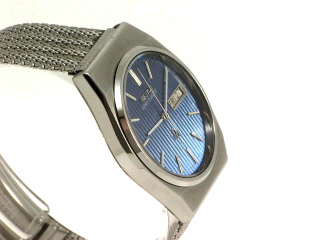 セイコー キングクオーツ 5856-8070 ブルーダイヤル 1978年製 – WATCH