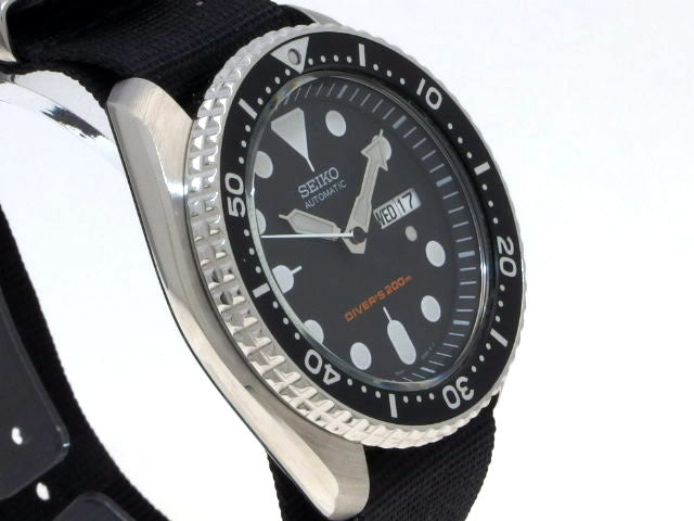セイコー 海外逆輸入 ダイバーズ SKX007K2 ブラックモンスター 自動巻 USED
