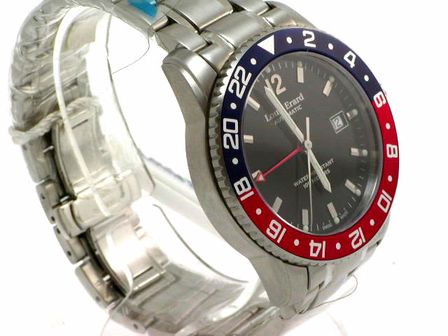 ルイ・エラール GMT 自動巻き SSブレス