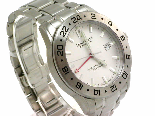 ルイ・エラール GMT 自動巻き SSブレス