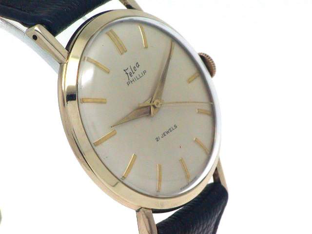 フェルカ フィリップ 21石 手巻 スイス製 OH済 1950年代