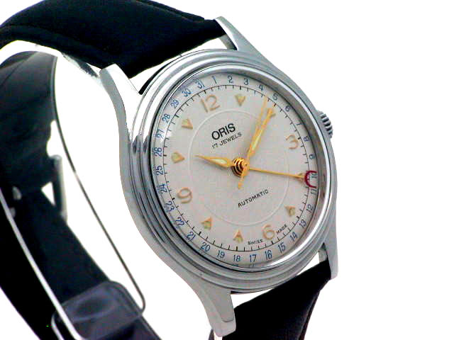 オリス ポインターデイト 574 7403 40B 自動巻 34mm OH済 USED