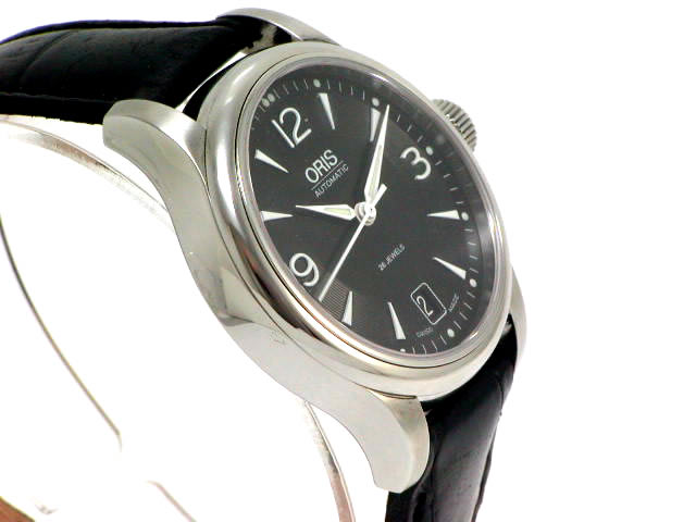 オリス クラシック デイト 733 7578 40 64F 自動巻 37mm 黒 USED　