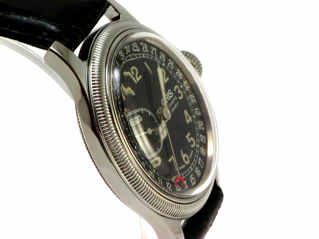 オリス ポインターデイト スモールセコンド 36m 黒文字盤 640 7463B USED Oris