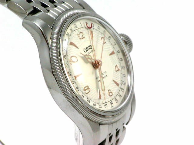 オリス ビッグクラウン ポインターデイト φ36mm 654 7551 4061M USED Oris